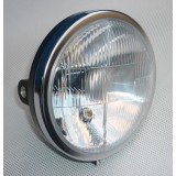 SVĚTLOMET CELÝ - H4 HALOGENOVÝ - (KULATÝ) - CHROM. RÁMEČEK